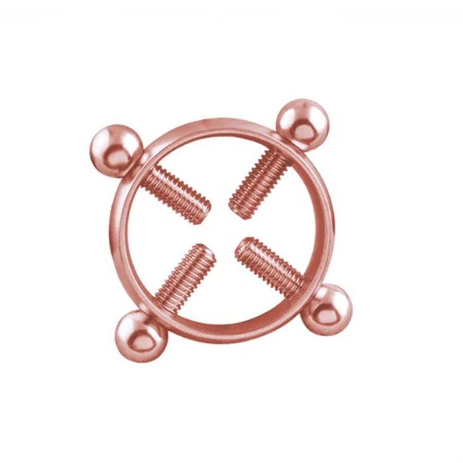 2 шт. круглое кольцо для сосков без пирсинга из нержавеющей стали игры взрослых