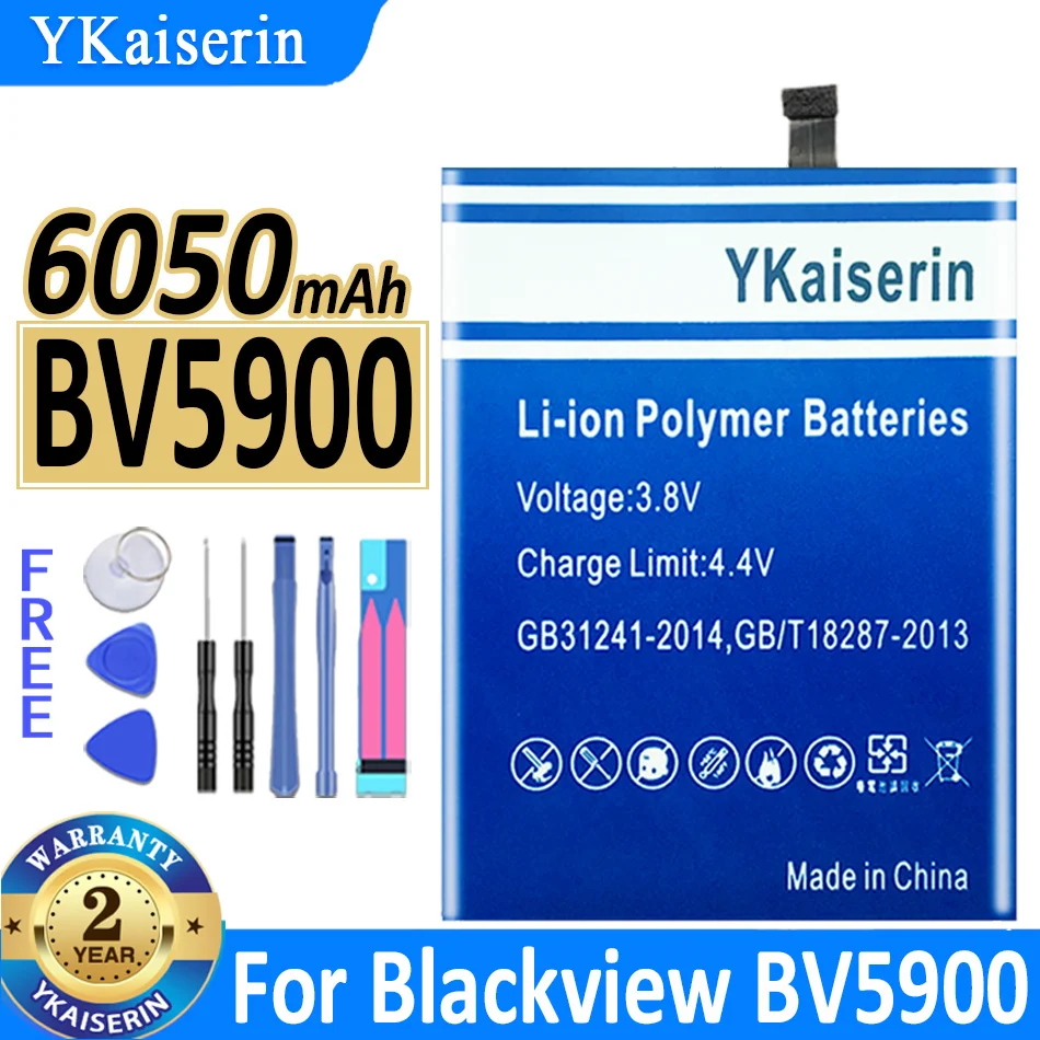 

6500mAh YKaiserin Battery BV5900 For Blackview BV 5900 Bateria + Track Code