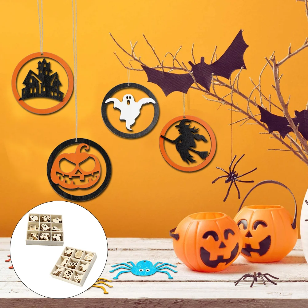 

Cutouts Wooden Pumpkin Slices Wood Unfinished Ghost Hanging Ornament Thanksgiving Pieces Slice Blank Ornaments Crafts Tags Kids