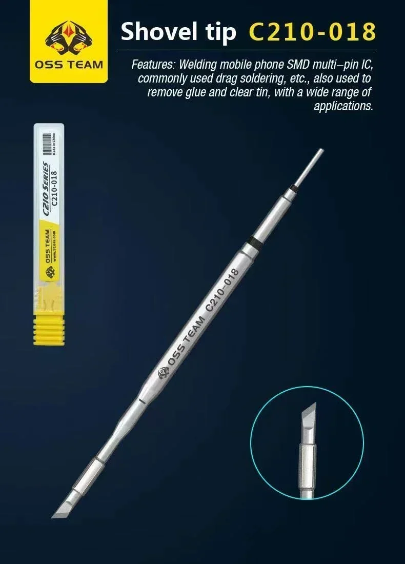 

Жала OSS C115 C210 T245, универсальное паяльное жало C245 C210 C115, совместимое с SUGUN Maant GVM OSS, ручка паяльной станции