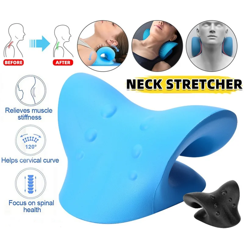 

Cervical Neck Shoulder Stretcher Relaxer Massage Pillow Traction Device Muscle Relaxation Relieve Pain Cervical Spine Correction