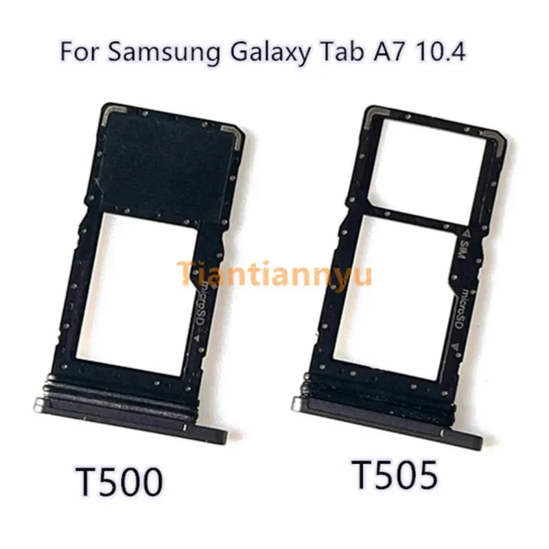 

Malo For Samsung Galaxy Tab A7 10.4 T500 T505 Reader Sim SD Card Tray Holder Slot Adapter Replacement Part