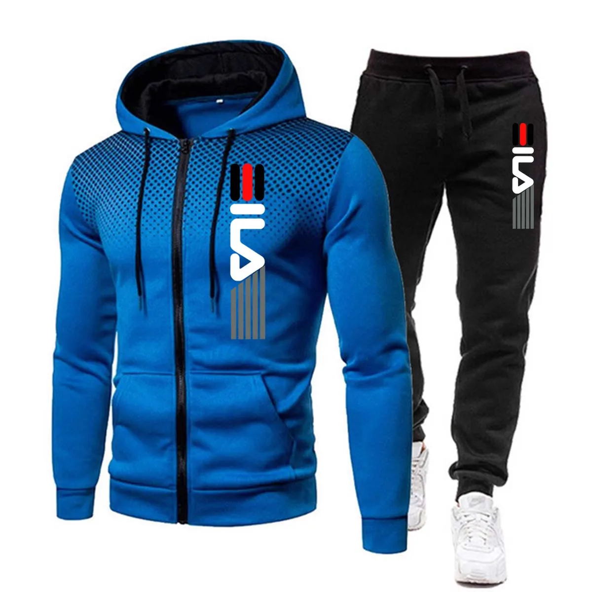 New Fashion Tracksuit For Men Hoodie Fitness Gym Clothing Men Running Set Sportswear Jogger Men&;S Tracksuit Winter Suit Sports