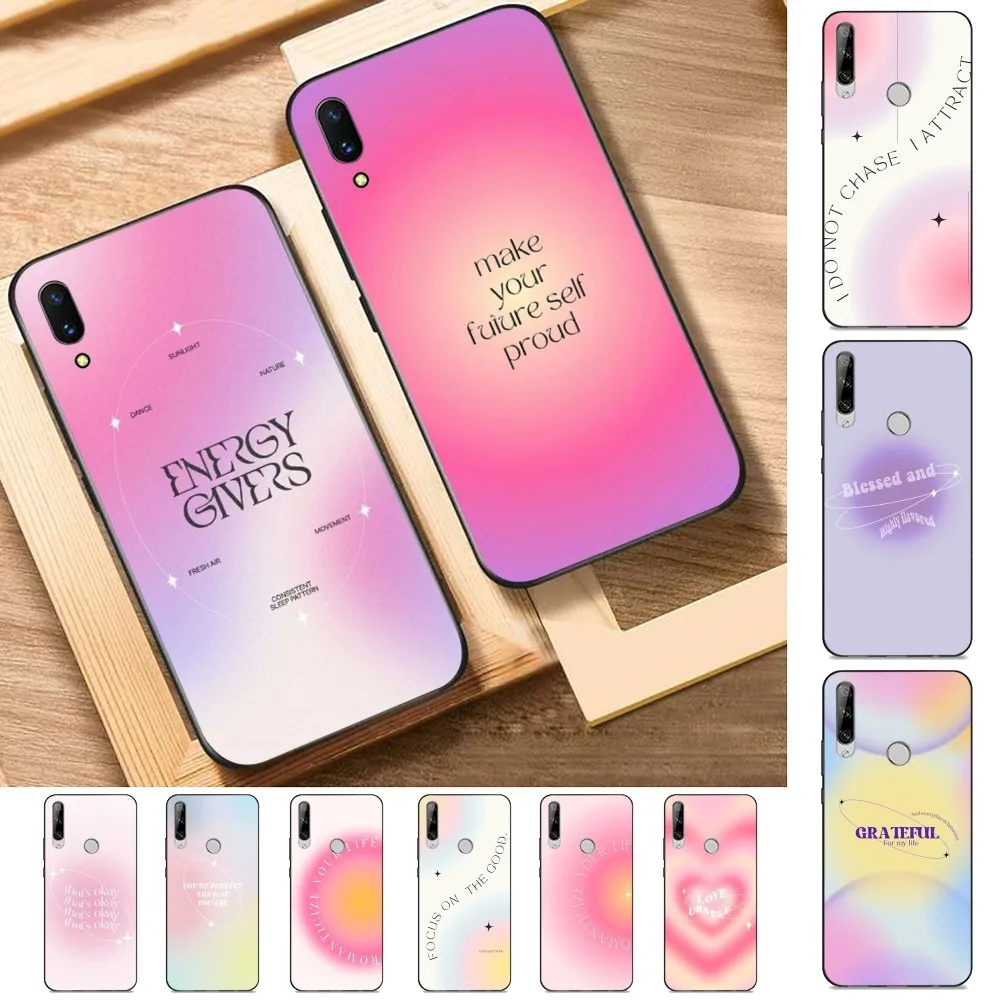 

Aura Quotes Phone Case For Huawei Y9 6 7 5 Prime Enjoy 7s 7 8 plus 7a 9e 9plus 8E Lite Psmart Shell