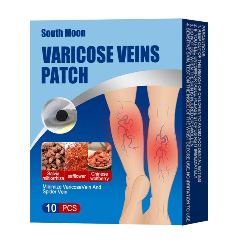 

10PCS New Varicose Veins Cure Patch Legs Pain Relief Plaster Spider Varicosity Angiitis Removal Phlebitis Treat