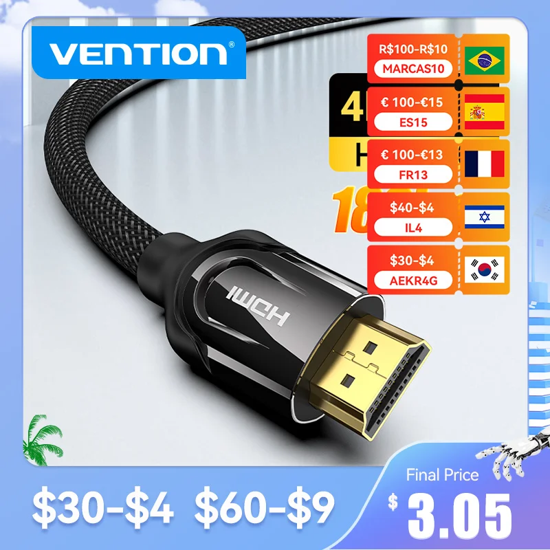 Разветвитель HDMI 2 0 Vention 4K/60 Гц |