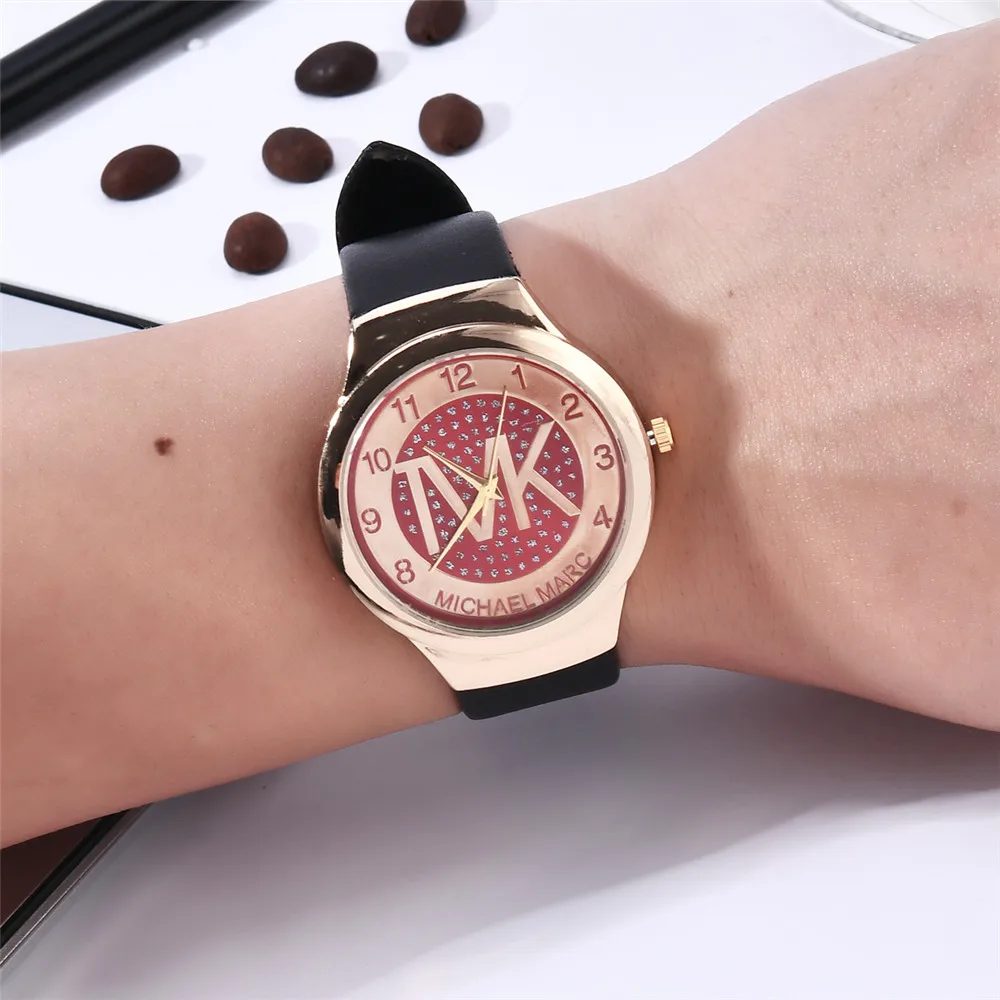 Women's Fashion Luxury Unique TVK Brand Designer Watches Casual Quartz Silicone Watch For Women Ladies WristWatch montre femme