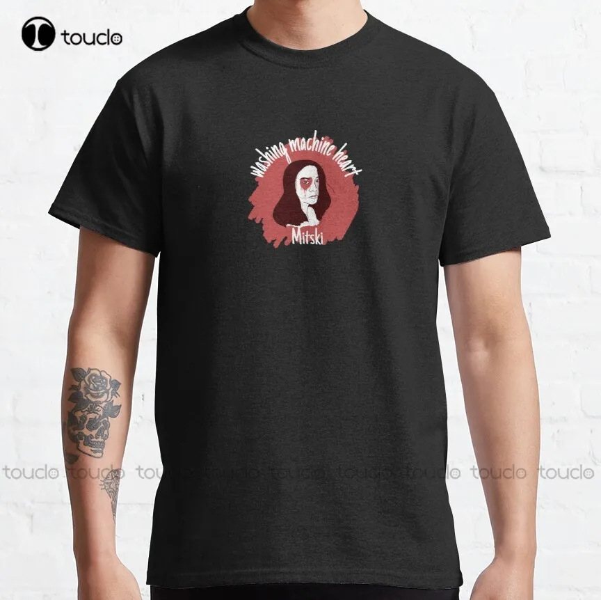 

Washing Machine Heart Mitski Classic T-Shirt Workout Shirts For Men Custom Aldult Teen Unisex Digital Printing Tee Shirt Xs-5Xl