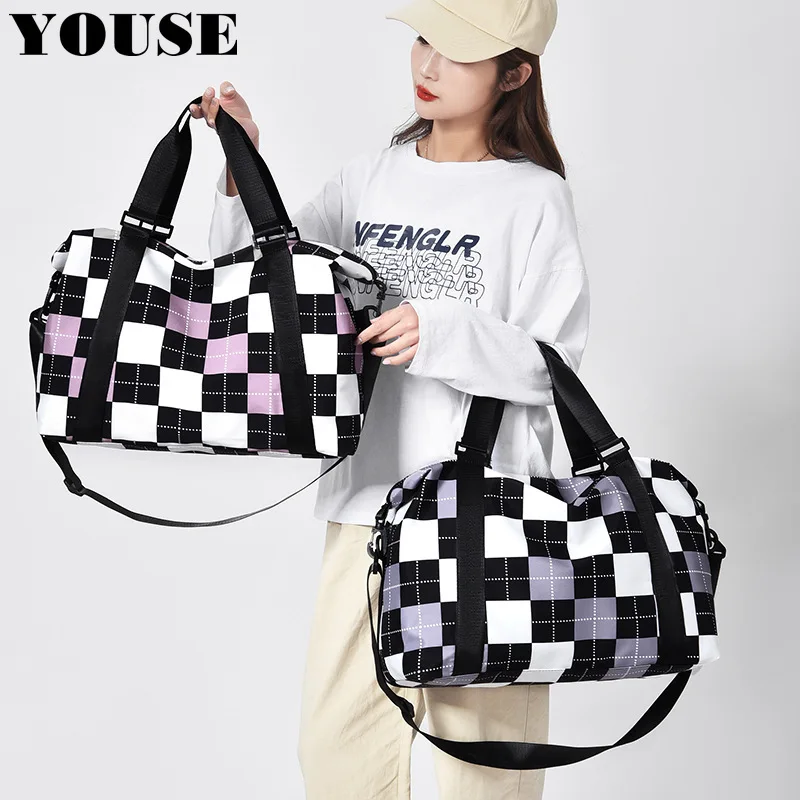 

Big Travel Bag for Women Tote Side Duffle Weekend Suitcase 10kg Carry-on Organizer Strap Capacity Shopper Luggage Trip Handbag