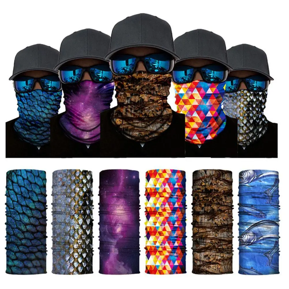 

Fashion Bandana Men Women Magic Scarf Cycling Hiking Camping Neck Tube Scarf Bandana Outdoor Bike Motorcycle Face Mask 18 Colors