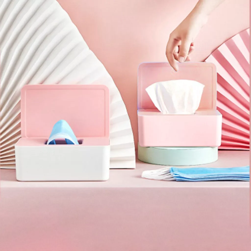 

Kitchen Tissue Boxes Table Paper Mask Storage Box