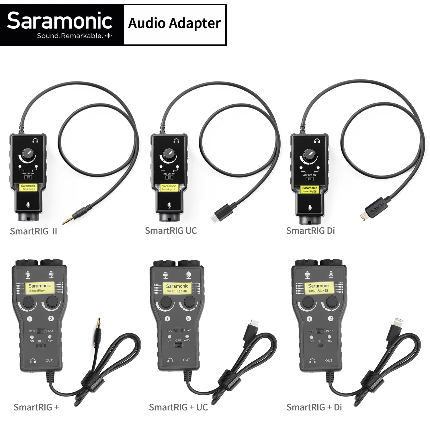 

Saramonic SmartRig XLR Microphone Preamplifier Audio Adapter Mixer Preamp & Guitar Interface for DSLR Camera iPhone 7 7s 6 iPad