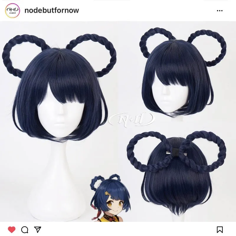 

Предварительно обрезанный парик! [ND Brand] Xiangling, Genshin Impact, аутентичный индивидуальный парик для косплея, Термостойкое волокно для волос