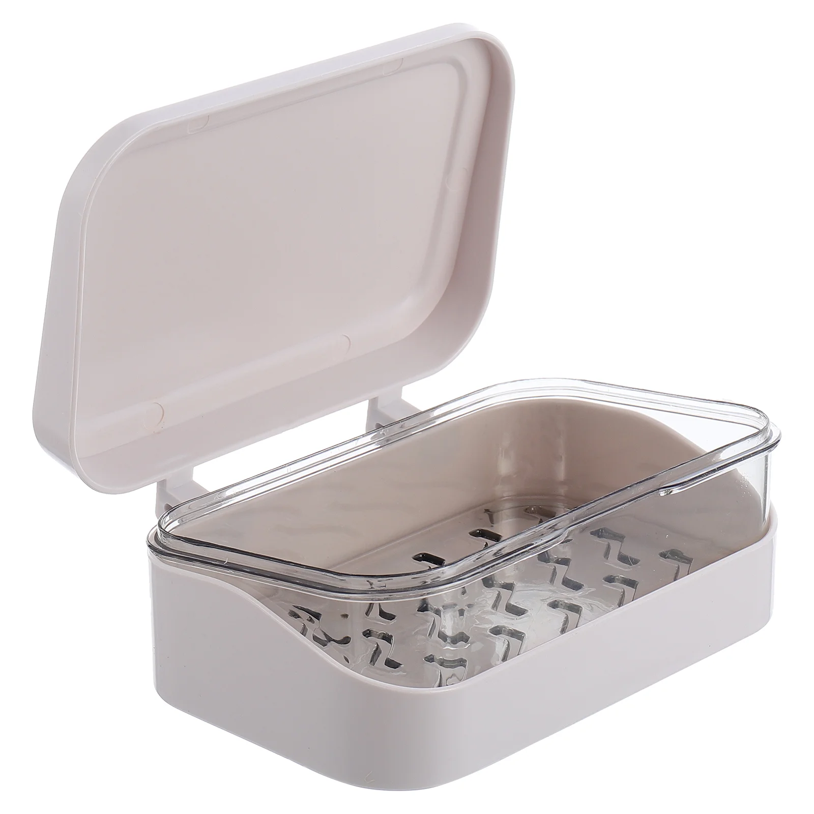 

Flip Top Soap Dish Containers Lids Draining Soap Case Cover Bathroom Soap Dish Pp Scrubber Dish Holder Travel