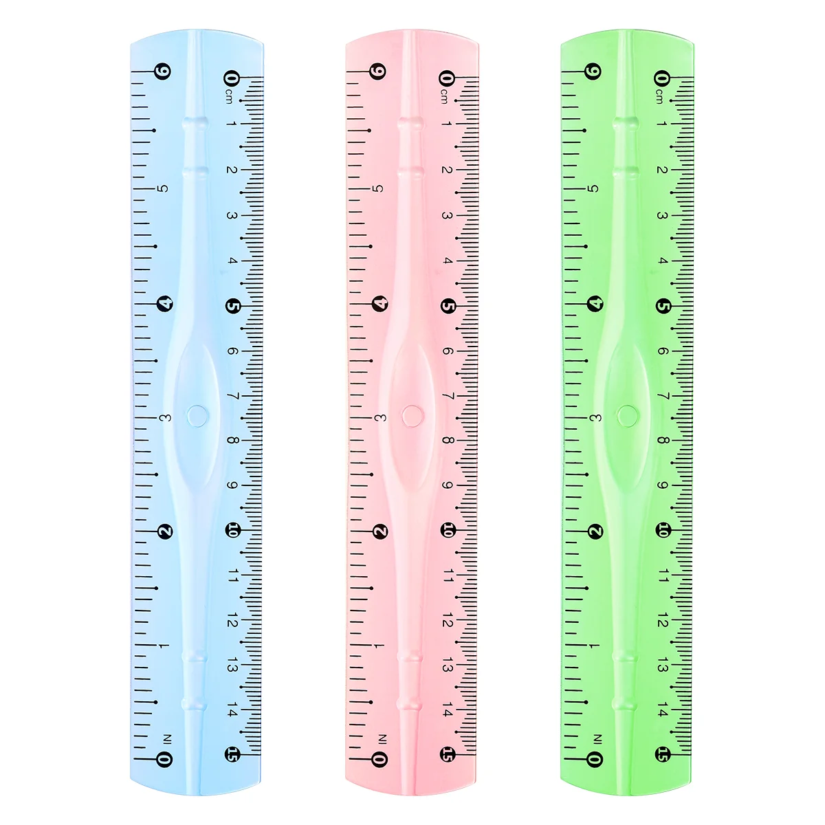 

Ruler Rulers Clear Bendable Kids School Transparent Inch Office Measuring Students Color Centimeters Standard Centimeter