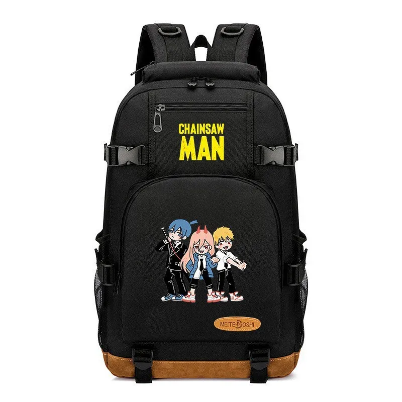 

Anime Chainsaw Man Peripheral School Bag Student Male Large Capacity Travel Bag Backpack Female Wearable Computer Backpack