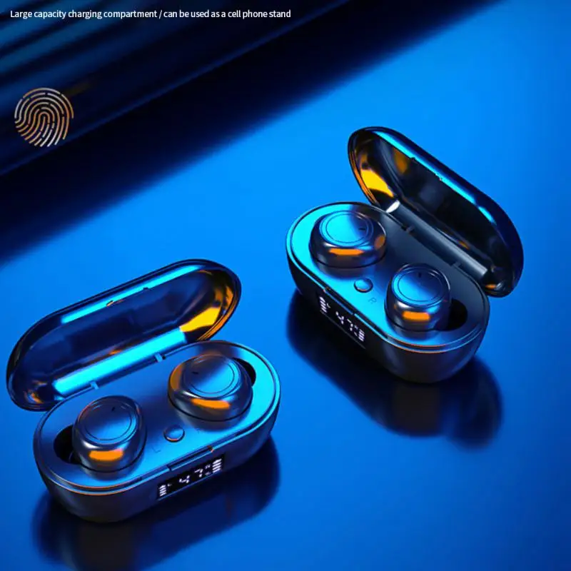 

2022 TWS Wireless Bluetooth 5.0 Earphone Touch Control 9D Stereo Headset With Mic Sport Earphones Waterproof Earbuds LED Display