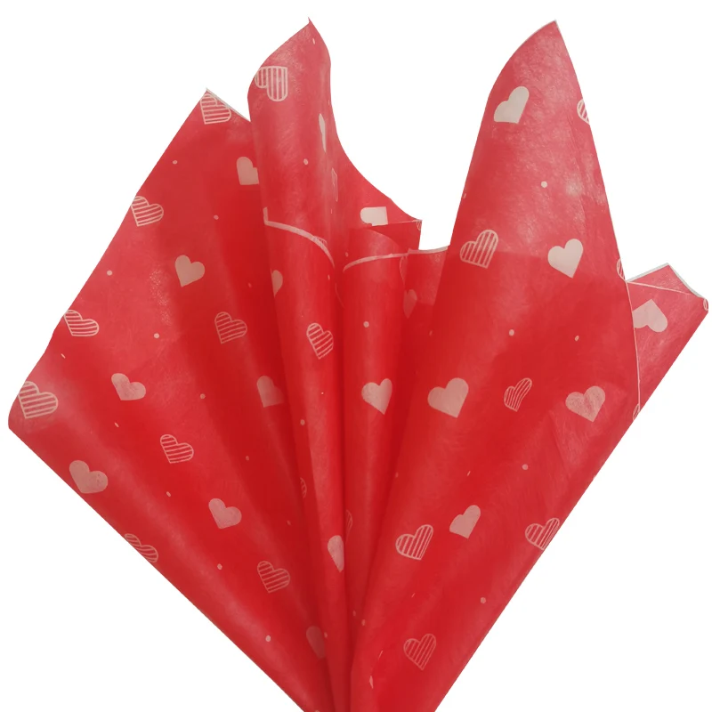 

20 Sheets/Lot 58*58 Cm Gift Wrapping Paper DIY Handmade Craft Star Love Dot Pattern Tissue Paper Floral Packaging Material