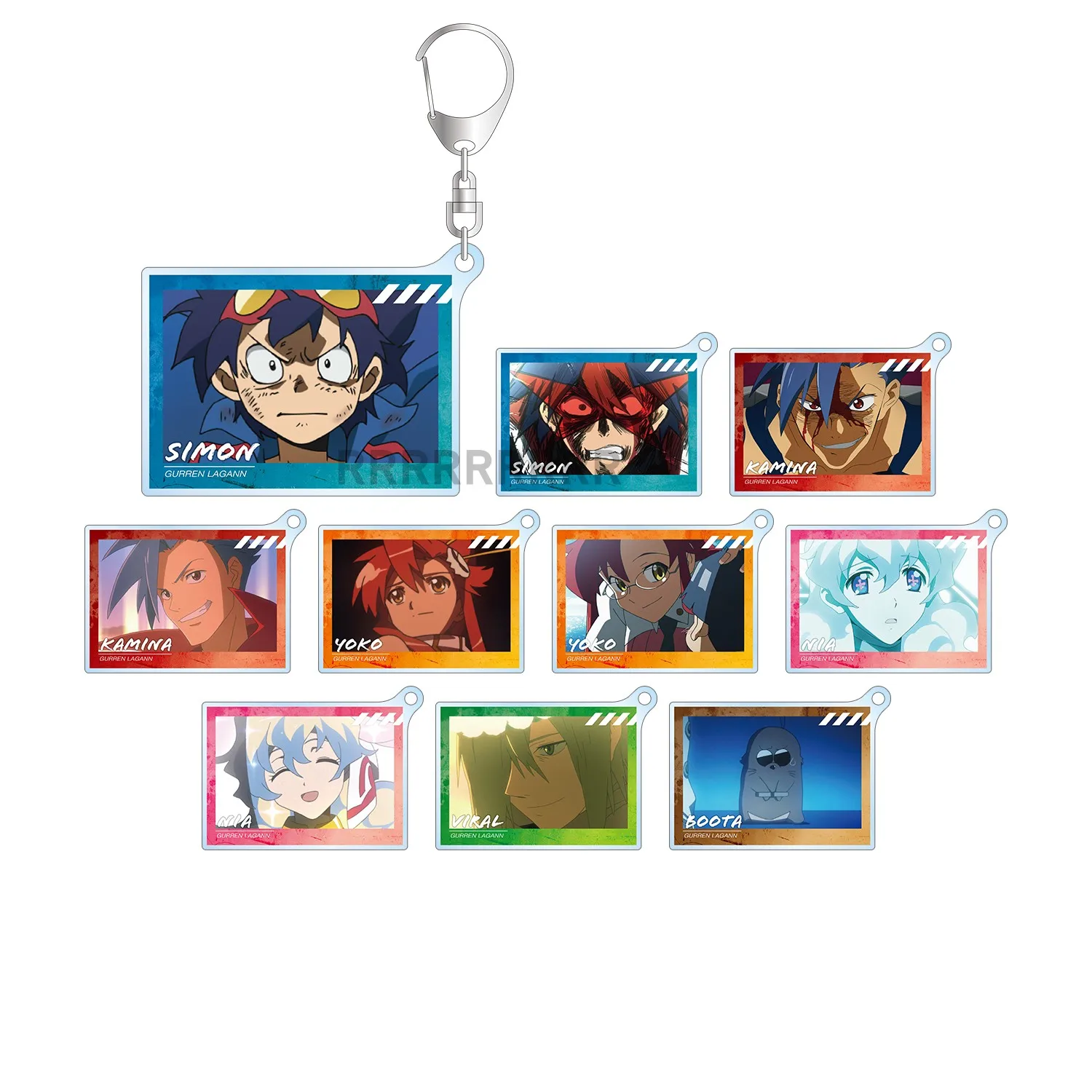 

Tengen Toppa Gurren Lagann, брелок, фигурка куклы Kamina, акриловая фотография