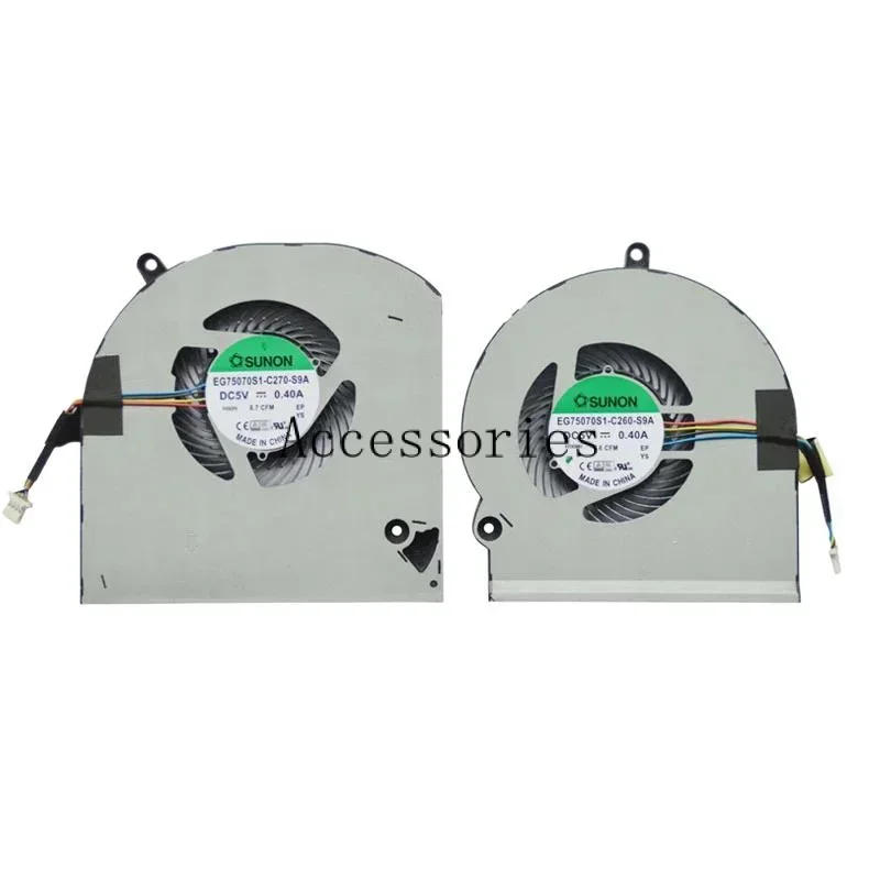 Сменный новый охлаждающий вентилятор для процессора и графического ноутбука Dell