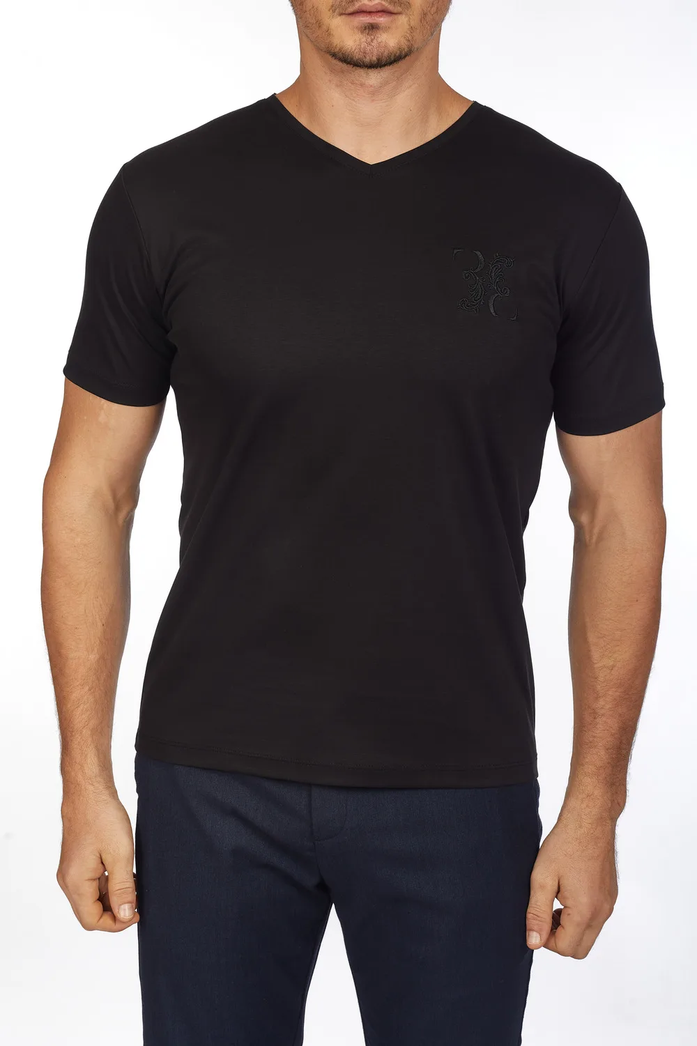 

Мужская Летняя хлопковая футболка с коротким рукавом, размеры 48-58