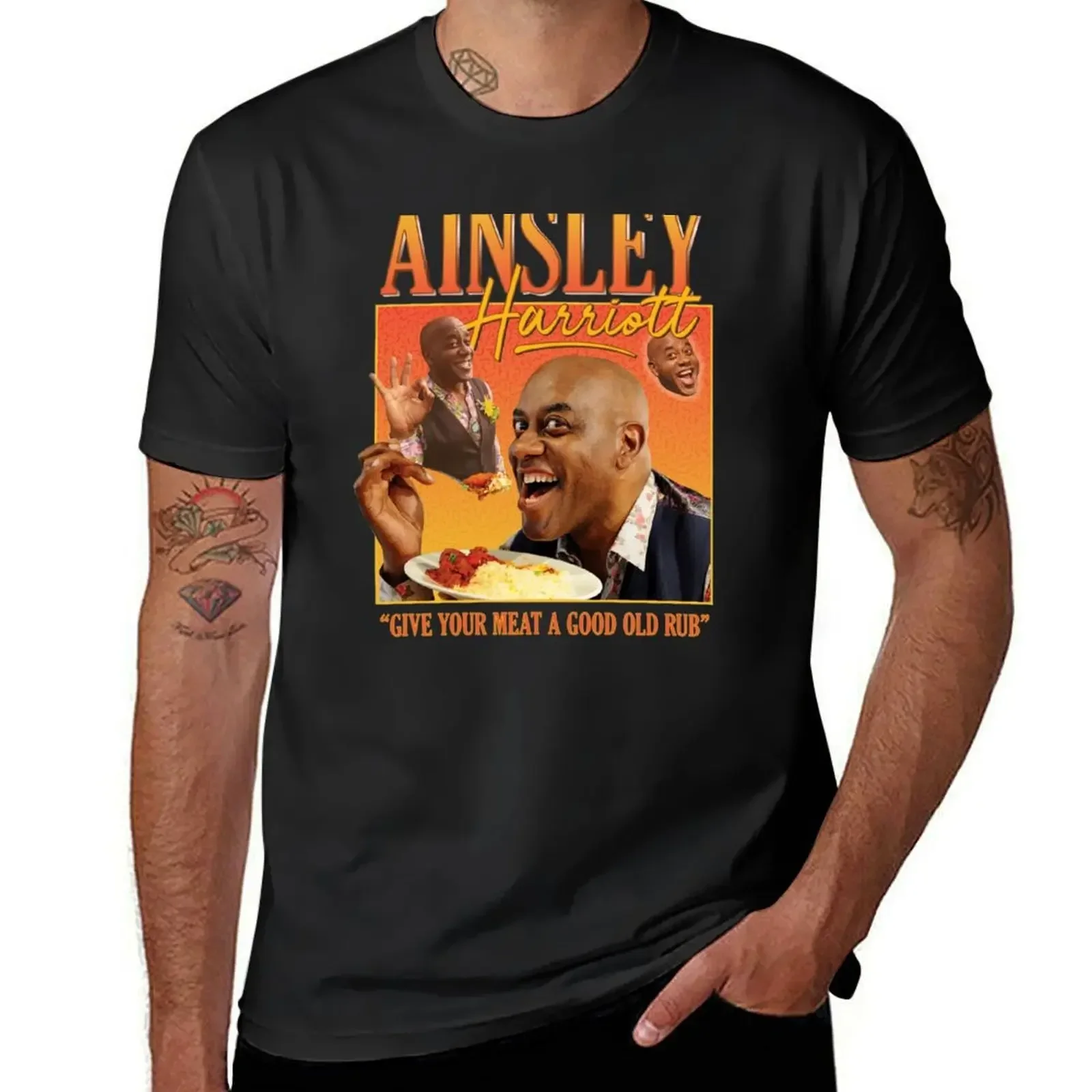 Футболка Ainsley Harriott Homage винтажная ретро забавная футболка с изображением 90-х годов