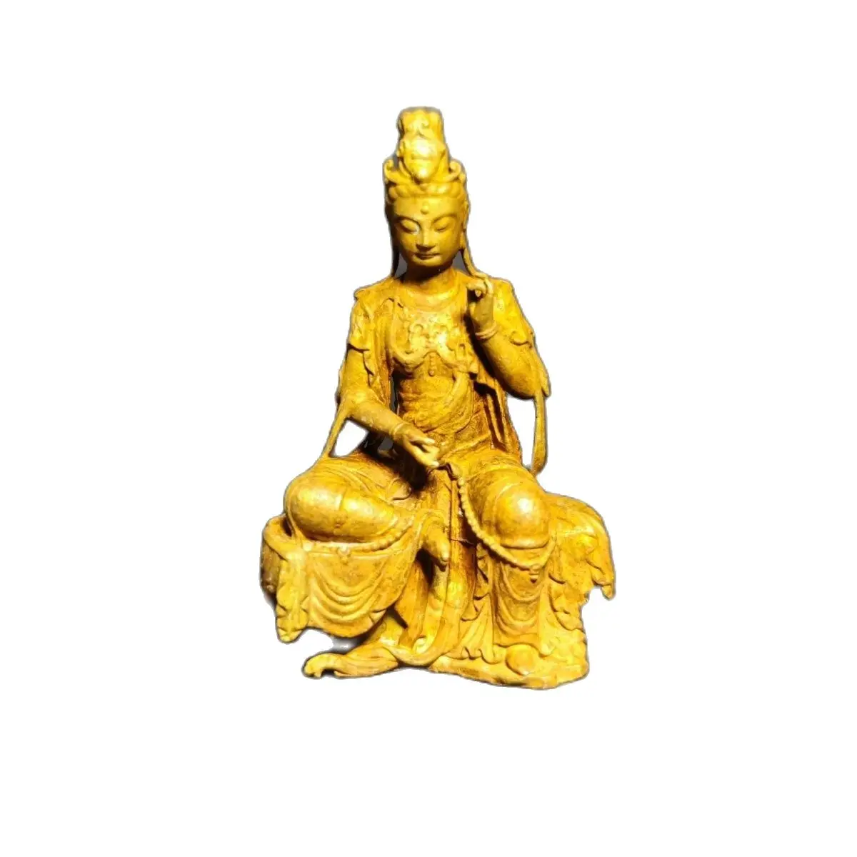 

Статуя манджури из чистой меди 4,9 см, украшение с маленьким буддой, миниатюрный изысканный чай, украшение для домашних животных