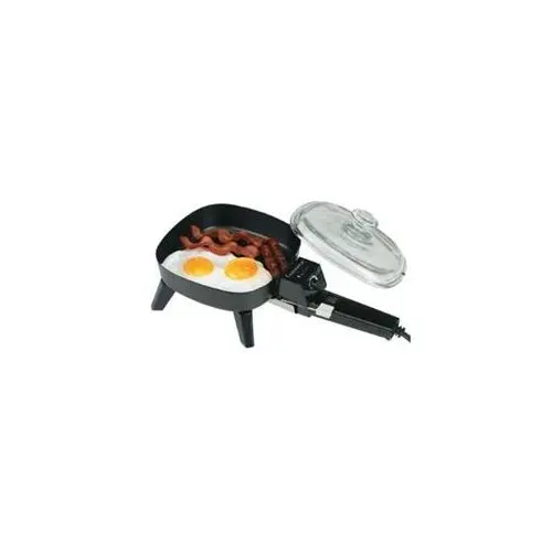 

Electric Max Electric 6'' Non-Stick Skillet with Glass Lid