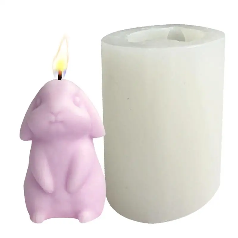 

Мультяшная силиконовая форма из смолы, Ароматизированная свеча, силиконовая форма в виде кролика, форма для имитации кролика, инструменты для украшения торта