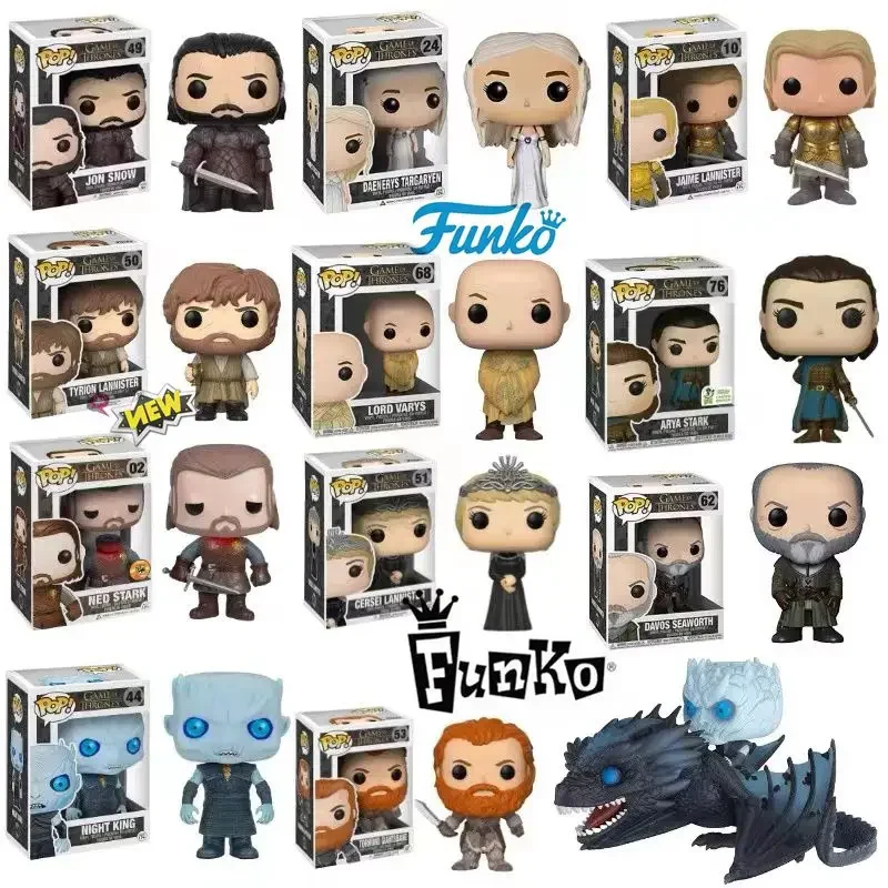 Поп-игра FUNKO в JON SNOW 49. # MountainThrones 54. DAENERYS 03 OLENINA 64 Тирион Ренли Лорд Коллекция фигурок