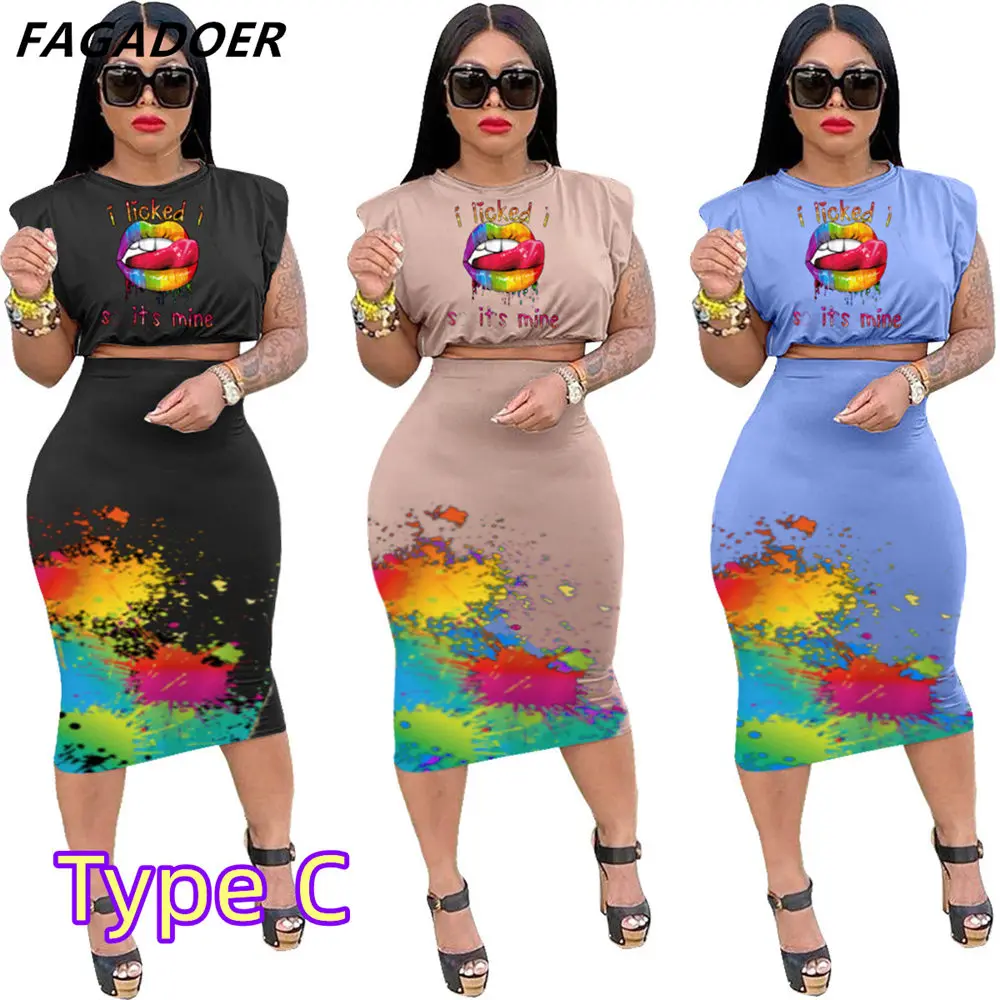 Fagadoer Tie Dye Casual Two Piece Set Plus Size Shorts Set Women Long Sleeve Crop Top Tassel Shorts Sport Traeksuits Outfits