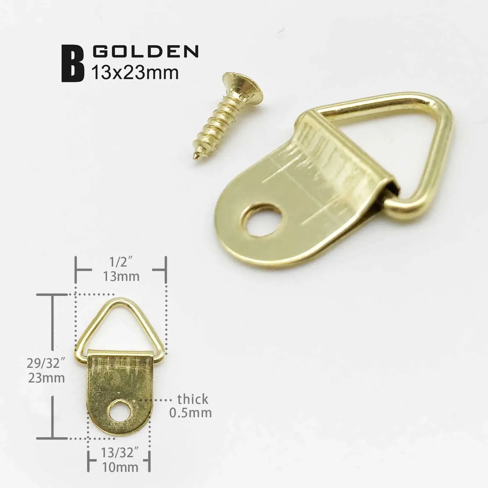 

Д-образные крючки для картин из железа