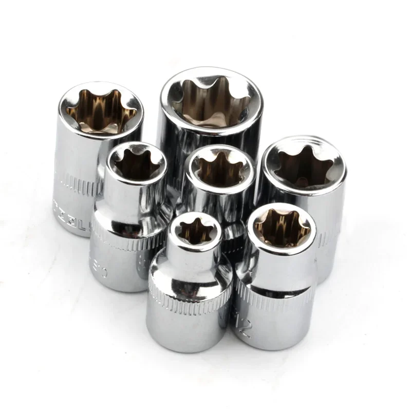 50 # Набор стальных головок Torx 7 шт. E8 E10 E11 E12 E14 E16 E18 E20 подходит для различных