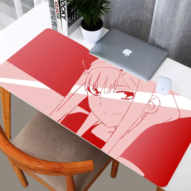 Противоскользящий коврик для компьютерной мыши Zero Two Dear с рисунком аниме