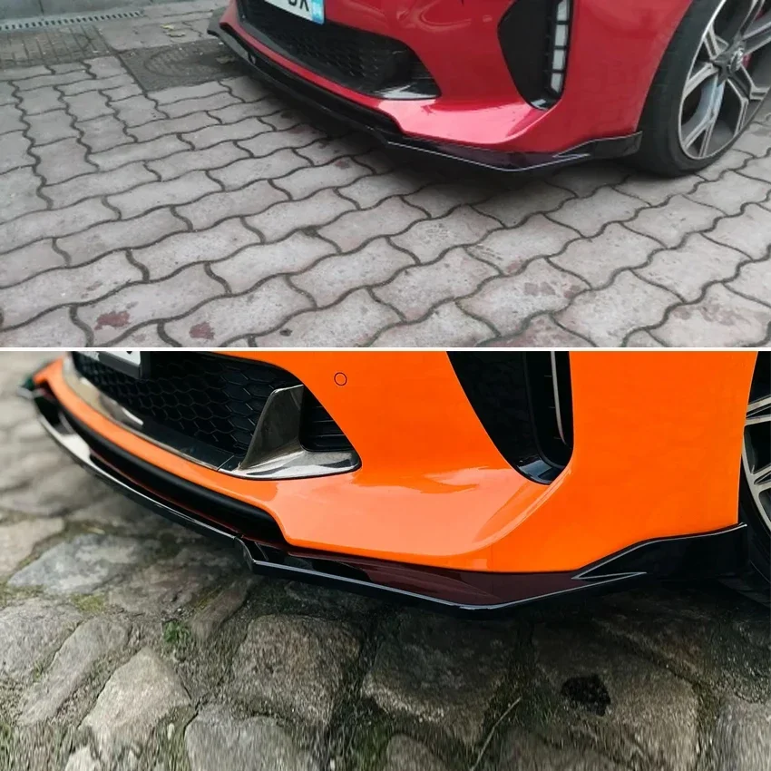 Для Kia Stinger GT 2018-2023 передний бампер спойлер нижний комплект кузова диффузор