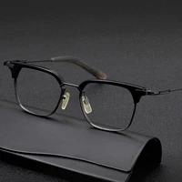 titanium acetate square glasses frame for men classic optical myopia prescription eyeglasses frames women luxury brand eyewear