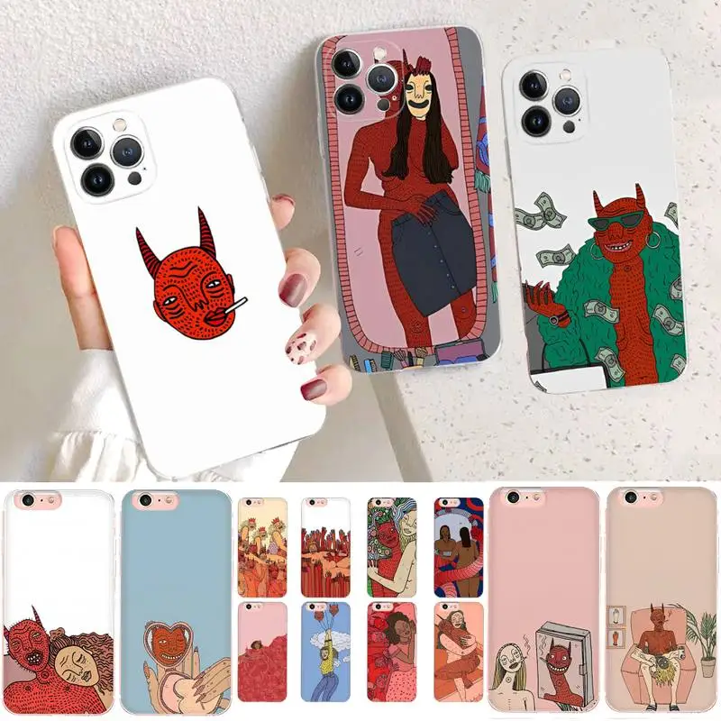 

Polly Nor Women Art Phone Case For iPhone 14 11 12 13 Mini Pro XS Max Cover 6 7 8 Plus X XR SE 2020 Funda Shell