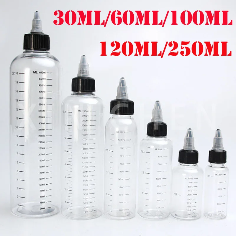 

10 Pcs Plastic Dropper Bottles Empty E Juice Liquid Containers Refillable Oil Bottle with Screw Cap 30ml 60ml 100ml 120ml 250ml