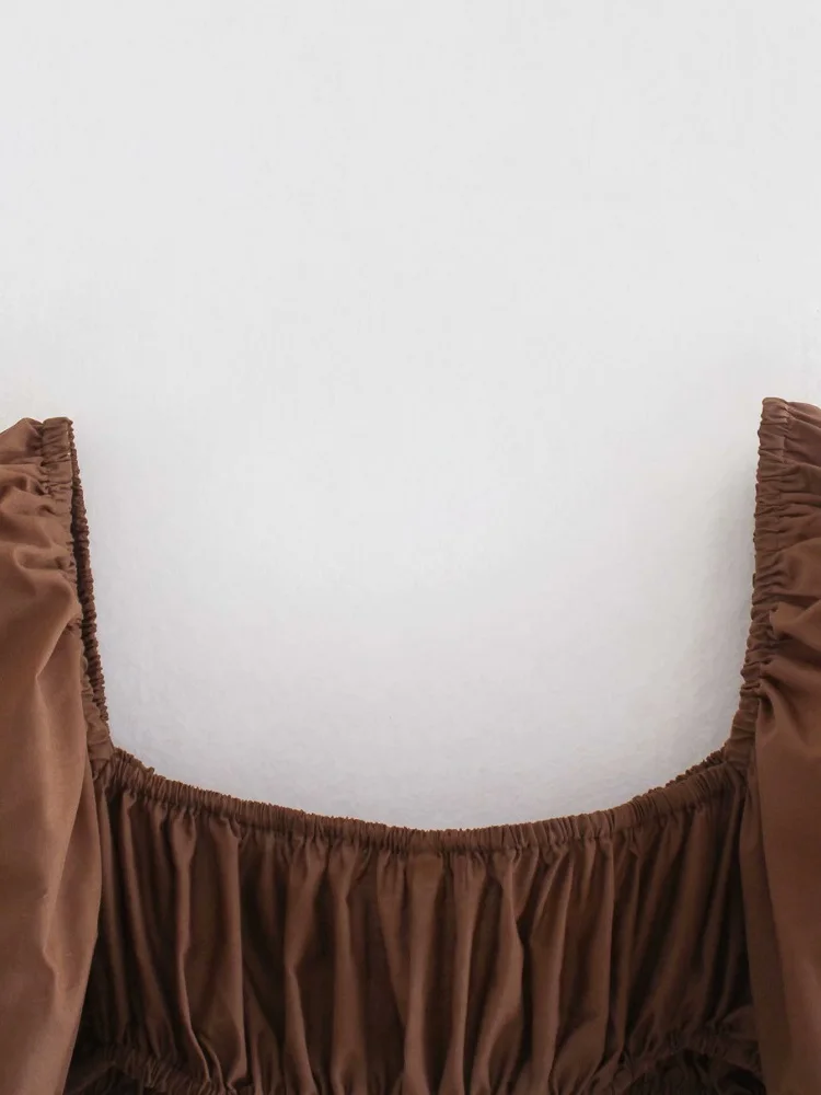 Летний женский сексуальный укороченный топ KEYANKETIAN ZA с завязками спереди и рюшами