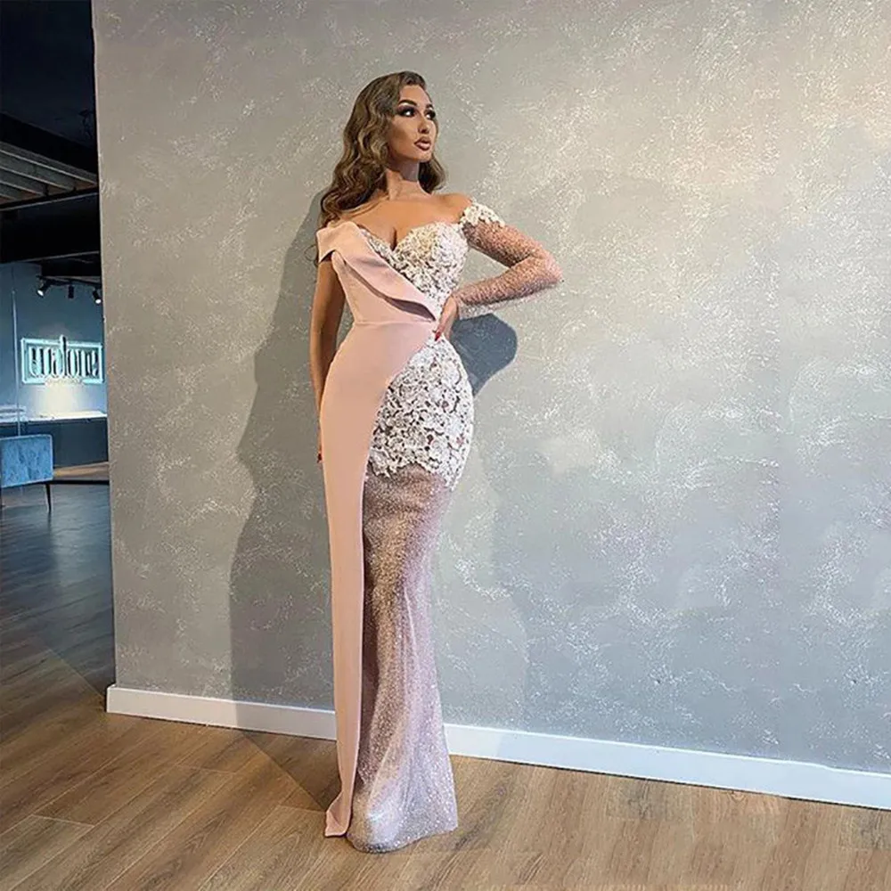 

2022 Luxury Gold Champagne Long Prom Dresses With Attachable Overskirt Sweetheart Beads Side Slit Evening Gowns Occasion Dress