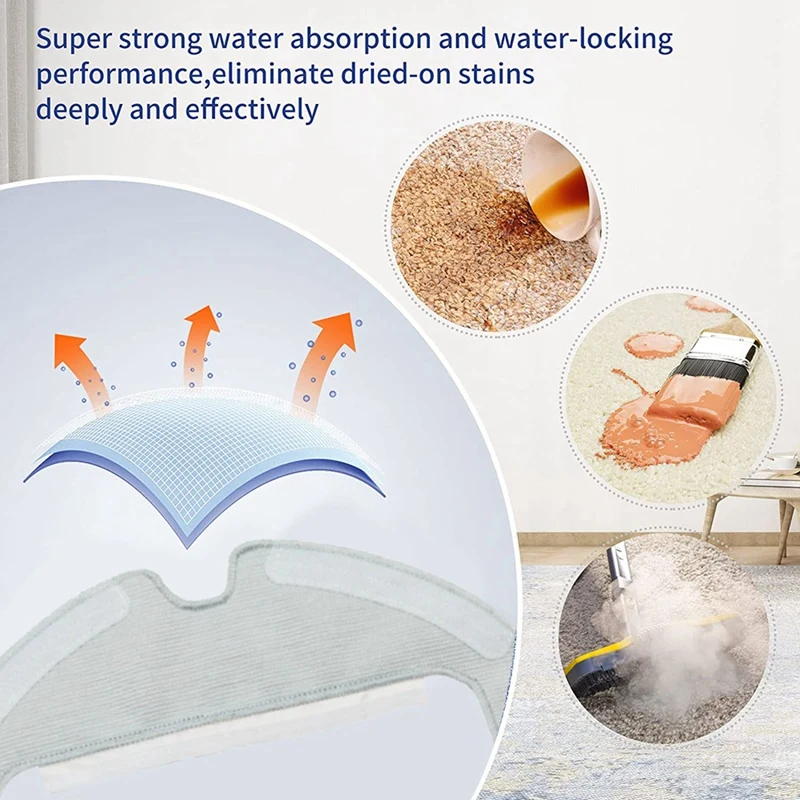 20 шт. сменная моющаяся тряпка для робота-пылесоса Dreame D10s Plus