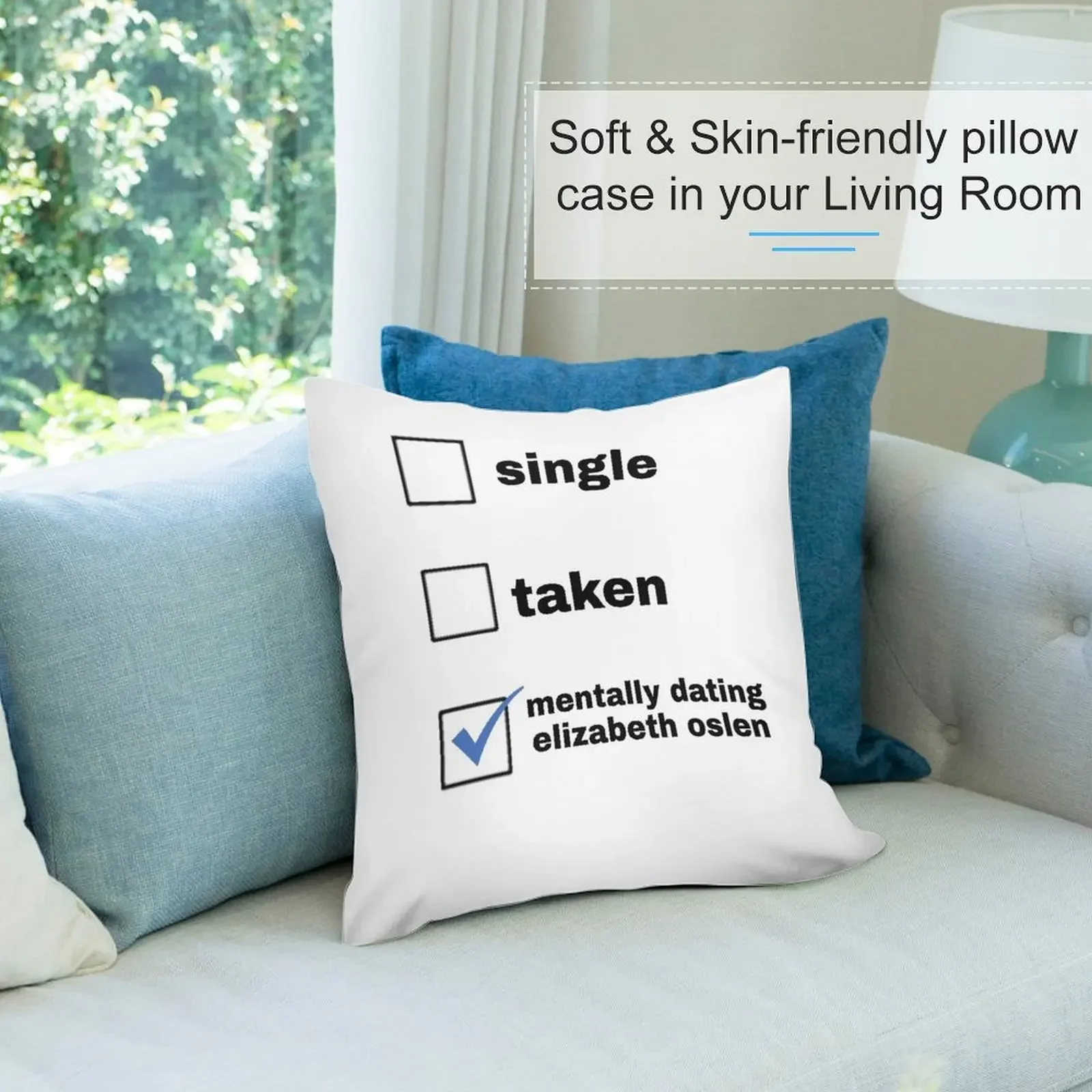 Ментально знакомства Elizбет Олсен Декоративная подушка Наволочка Предметы