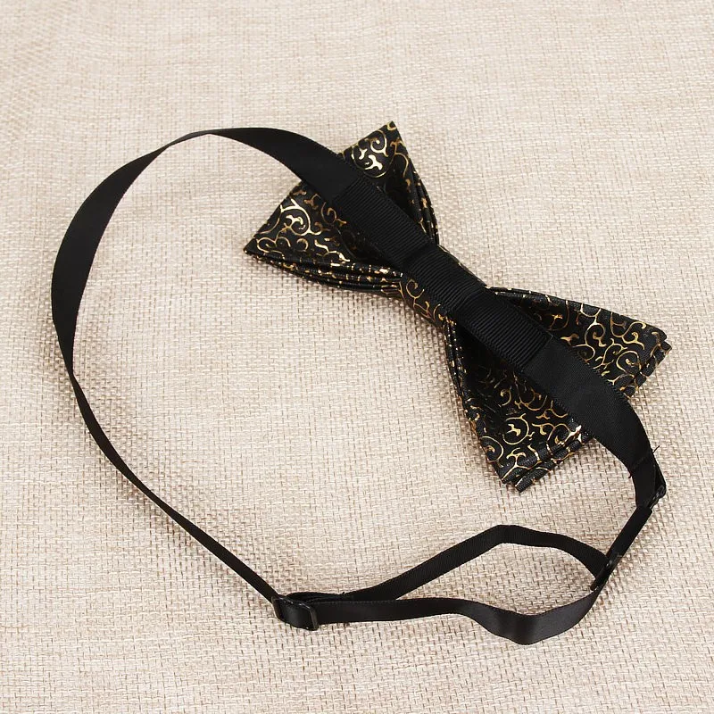 Новинка высокое качество Классические Кожаные галстуки-бабочки с узором из