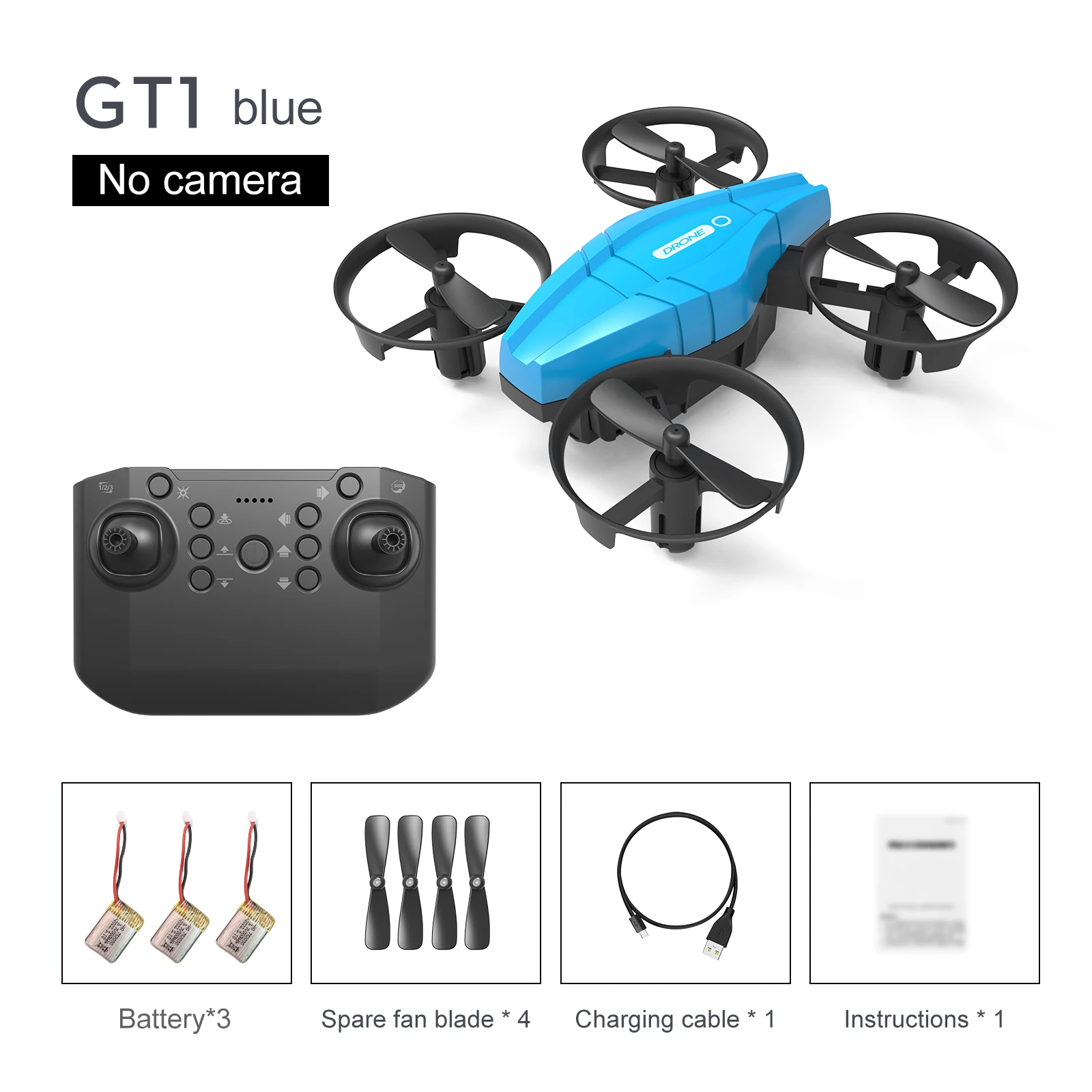 

4-channel Remote Control Quadcopter Mini RC Drone 3D Flip 6-axis Gyroscope Remote Control Aircraft 2 Gears Altitude Hold Christm