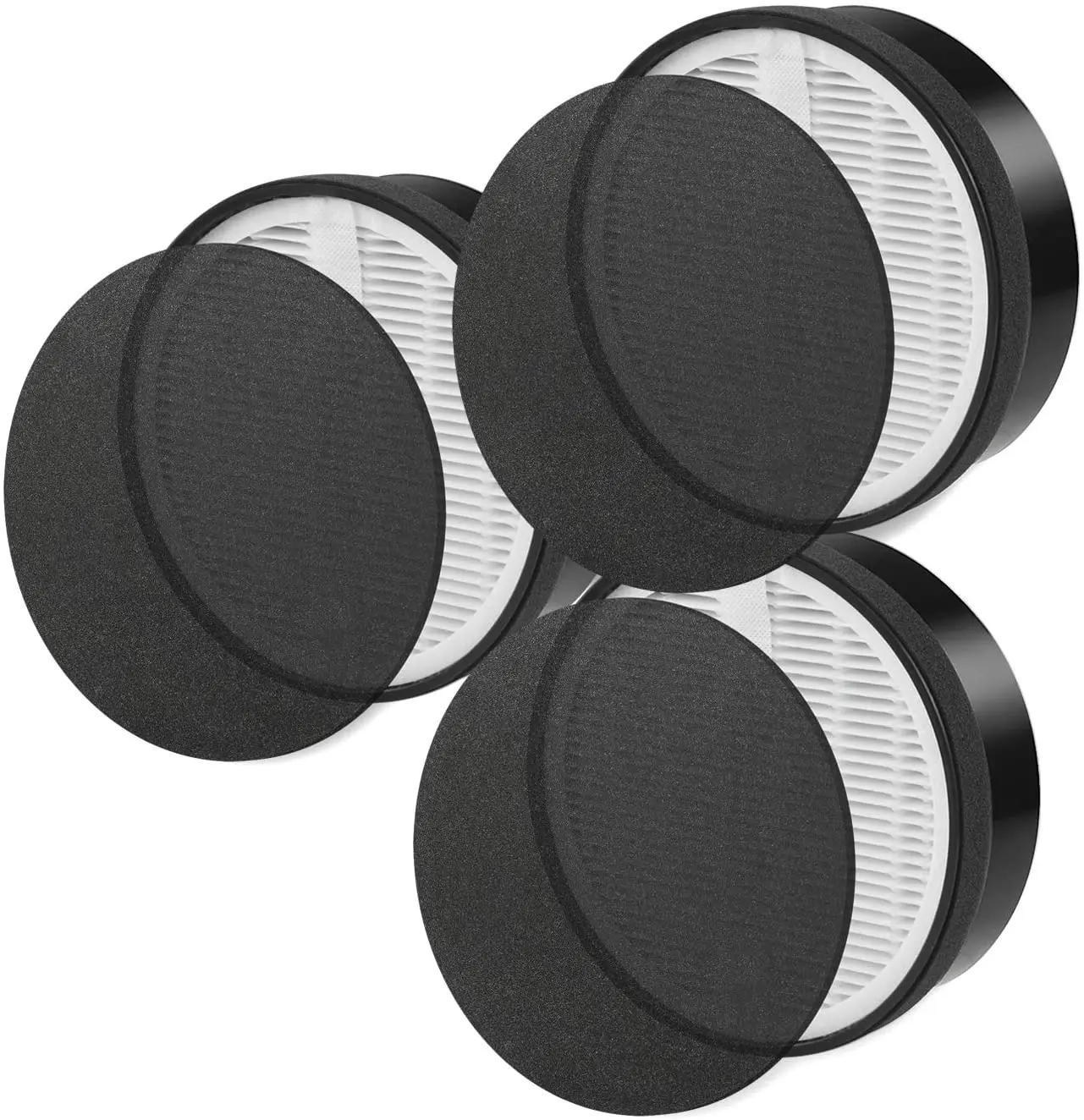 

DerBlue 3 Sets HEPA Filter Compatible with LV-H132, Activated Carbon Filters Set, Part # LV-H132-RF