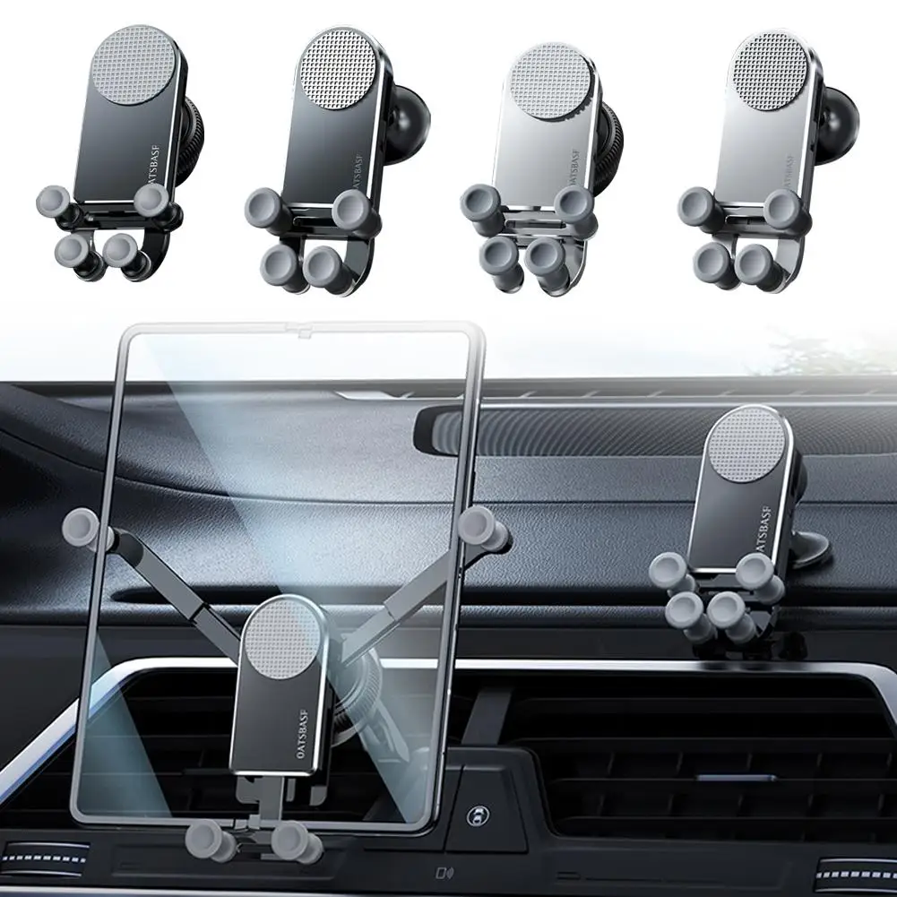 

Гравитационный держатель для телефона, автомобильная металлическая подставка для воздуховыпускного отверстия, кронштейн для GPS, вращение на 360 ° для IPad, Samsung Galaxy, 6 дюймов-7 дюймов, телефон O7T9