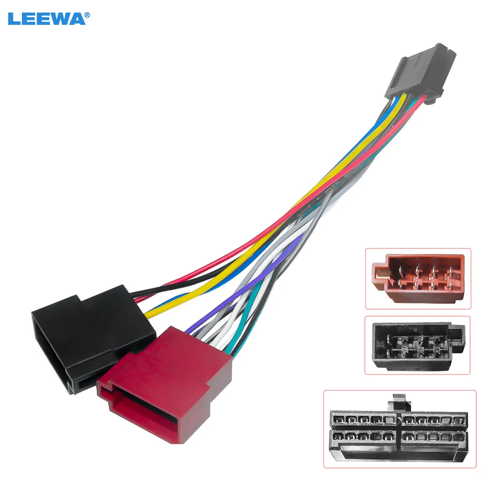 Универсальный автомобильный стерео переходник LEEWA проводной адаптер с 20