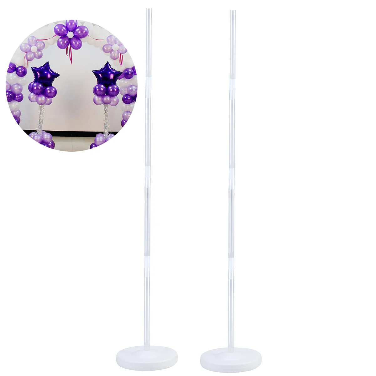 

Balloon Stand Arch Column Kit Holder Tower Frame Columns Floor Stands Parties Backdrop Table Set Pole Base Ballon Balloons