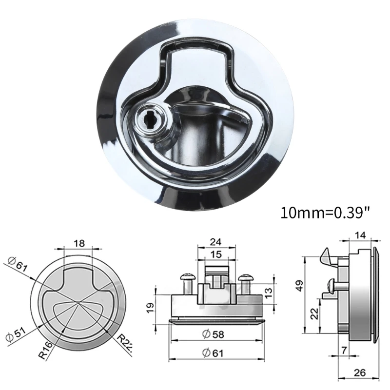 G8TE Flush Door Truck Slam Marine Deck Sableware для RV Yacht (art.: 3920ccf44ce0d) - 3920ccf44ce0d