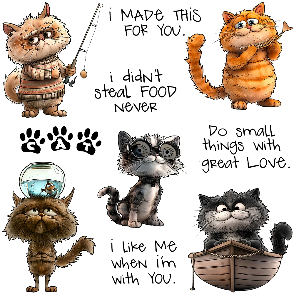 МангоКрафт штампы с изображениями кошек